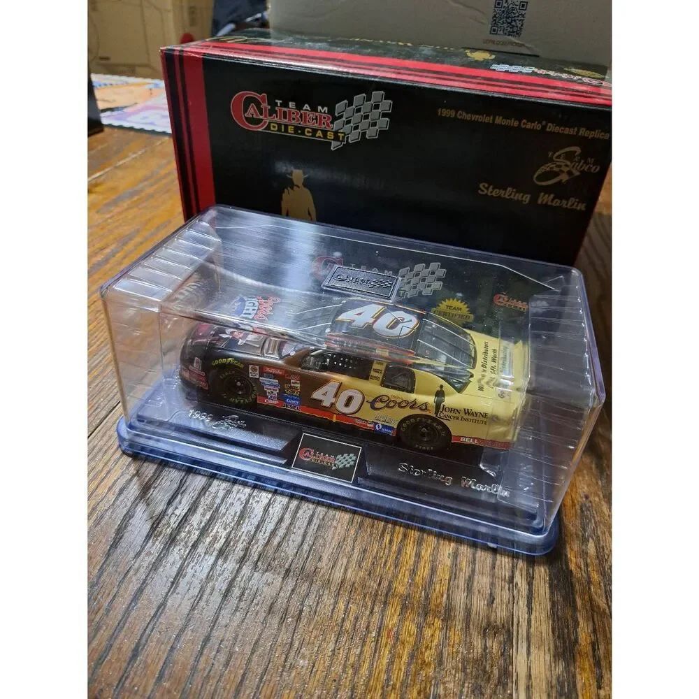 Vintage 99 Team Caliber Sterling Marlin John Wayne Institute Die Cast Nascar